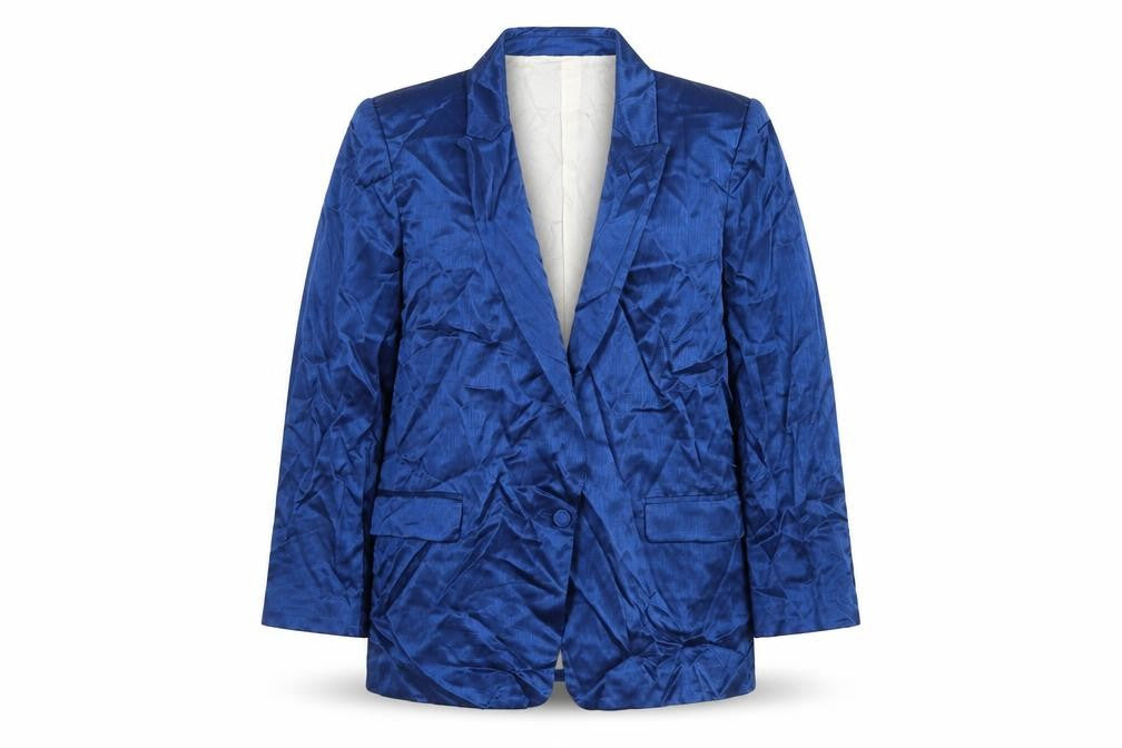 Zara Women's Blue Blazer Size 14 Viscose Lined