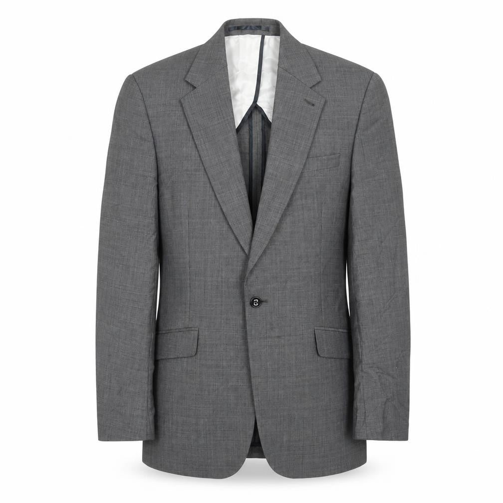 Reiss Men's Grey Check Wool Suit Jacket 38 Chest