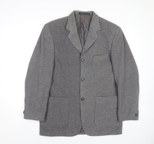 Marks and Spencer Men's Grey Blazer, Size M