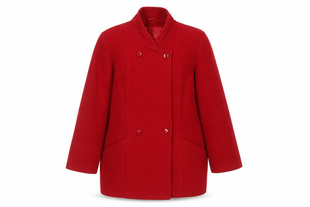 Debenhams Women's Red Wool Coat Size 14