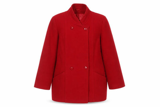Debenhams Women's Red Wool Coat Size 14
