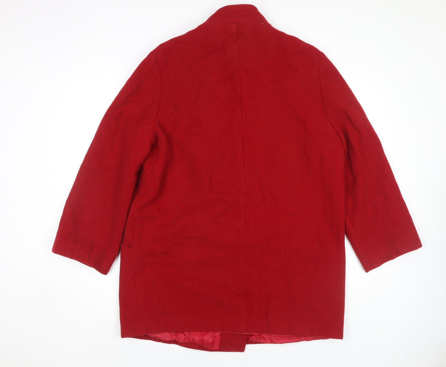 Debenhams Women's Red Wool Coat Size 14
