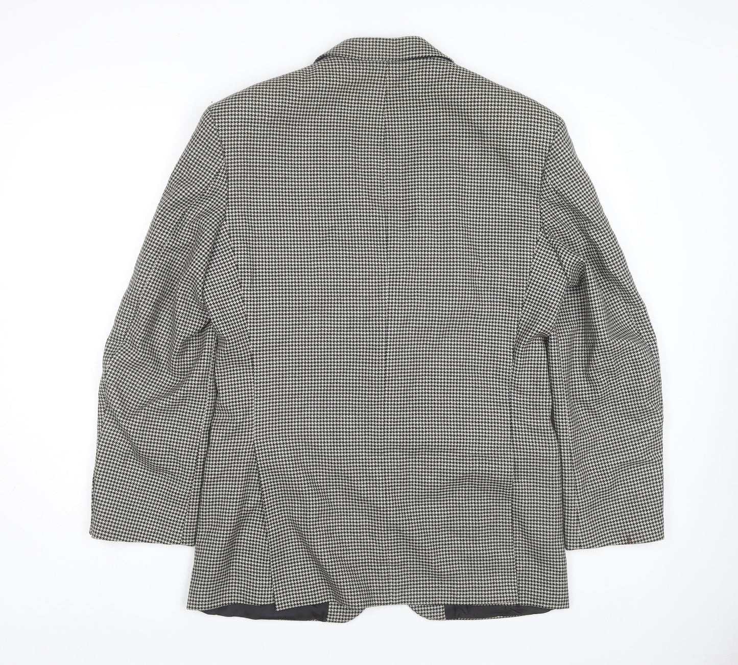 Marks and Spencer Men's Grey Check Blazer, Size 38R