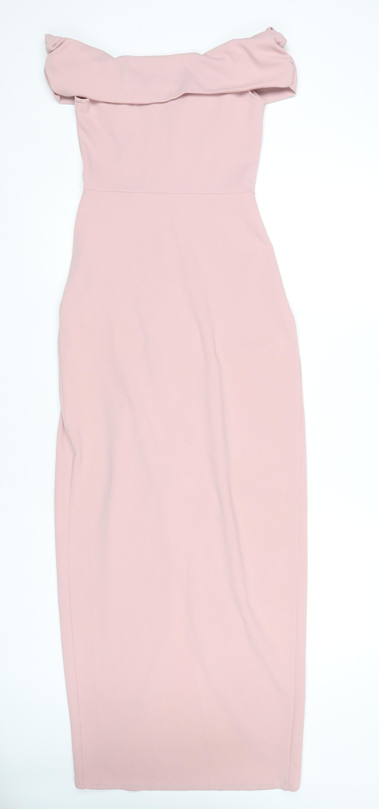 Quiz Women's Pink Off Shoulder Bodycon Midi Dress
