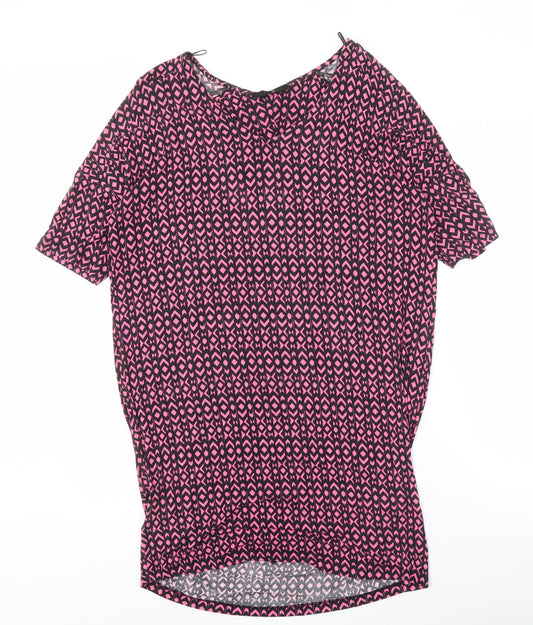 Next Women's Pink Geometric Top Size 10