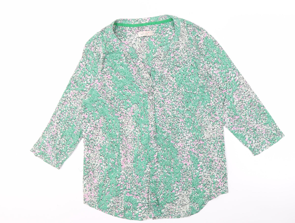 Marks & Spencer Women's Green Floral Blouse