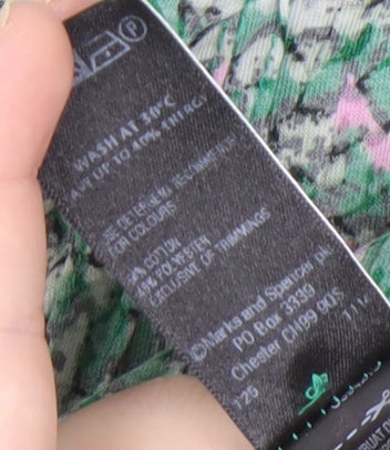 Marks & Spencer Women's Green Floral Blouse