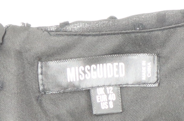 Missguided Women's Black Mini Dress UK 12