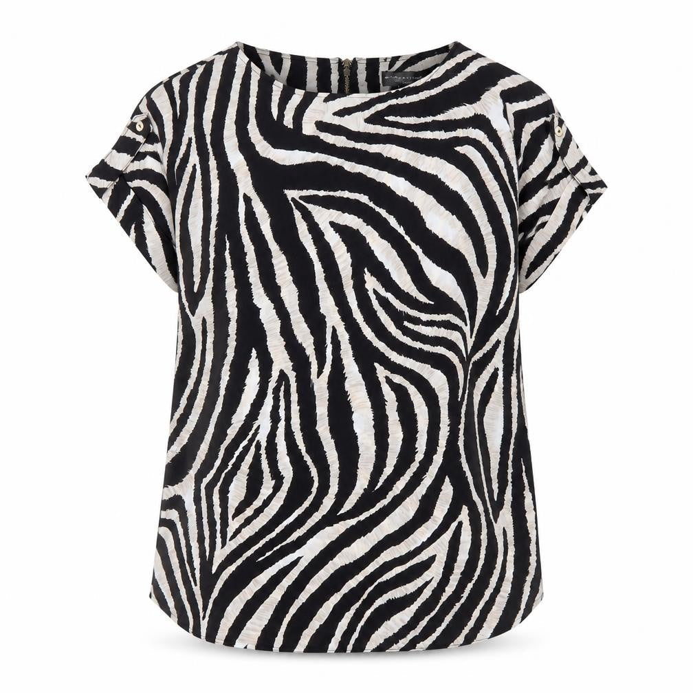 Dorothy Perkins Zebra Print Multicoloured Top UK 12