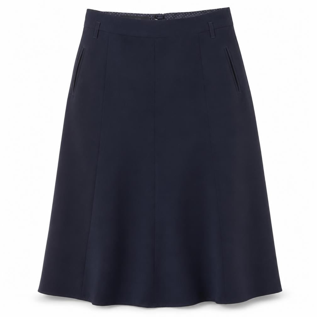 Un Jour Ailleurs Women's Blue A-Line Midi Skirt, Size 10