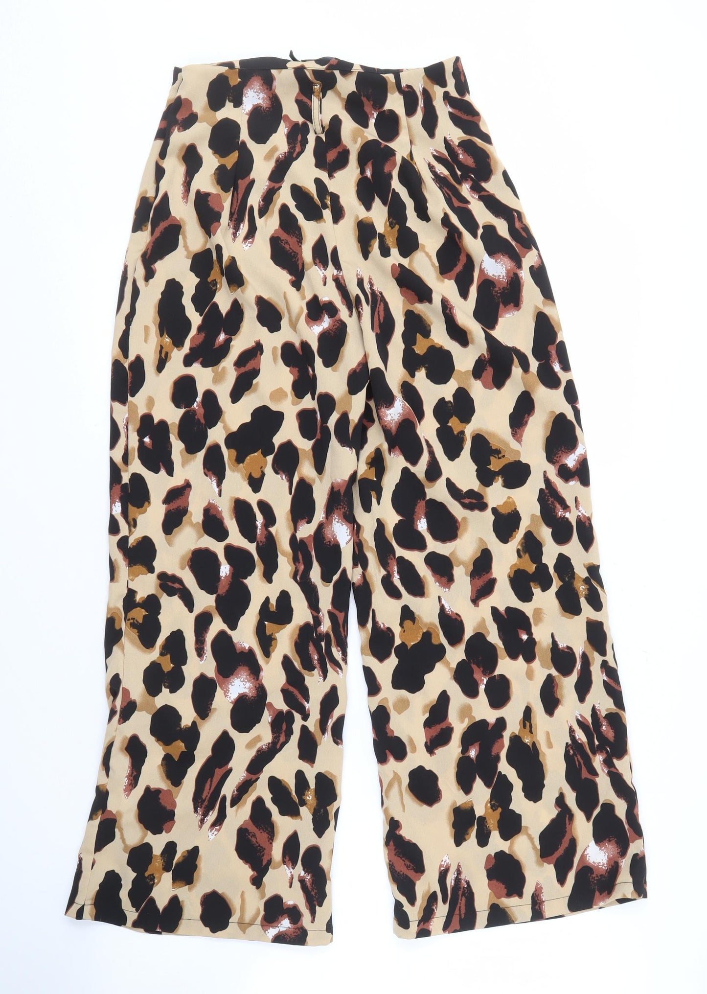 PrettyLittleThing Women's Beige Animal Print Trousers
