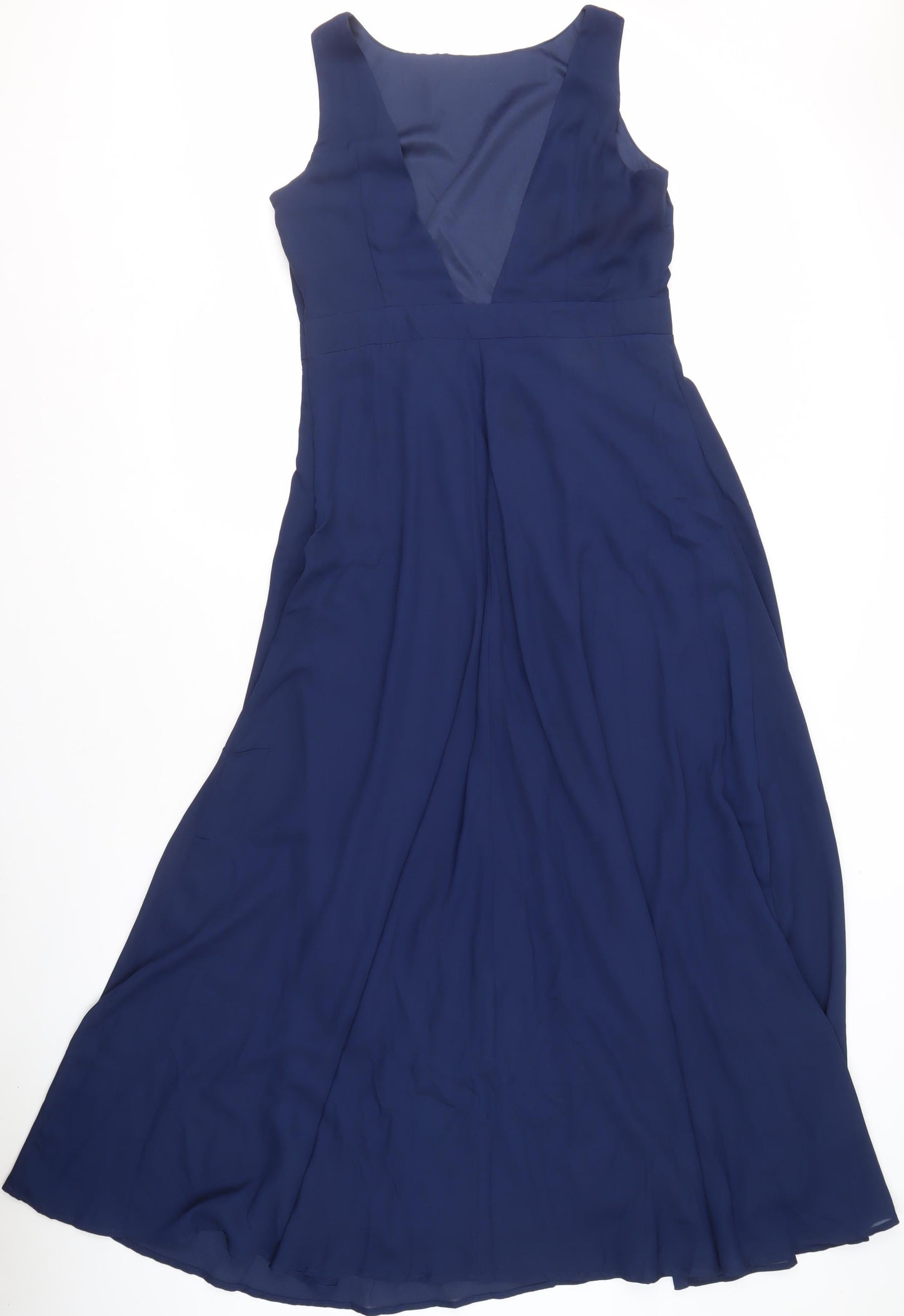 Boohoo Women's Blue A-Line Midi Dress Size 14 Formal