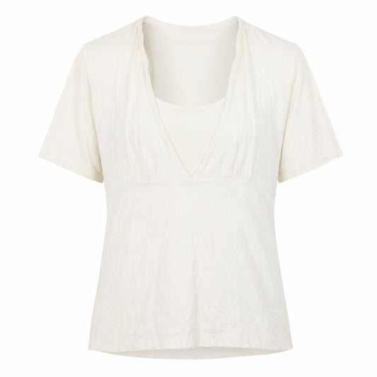 Paul Costelloe Dressage Women's Ivory V-Neck Blouse