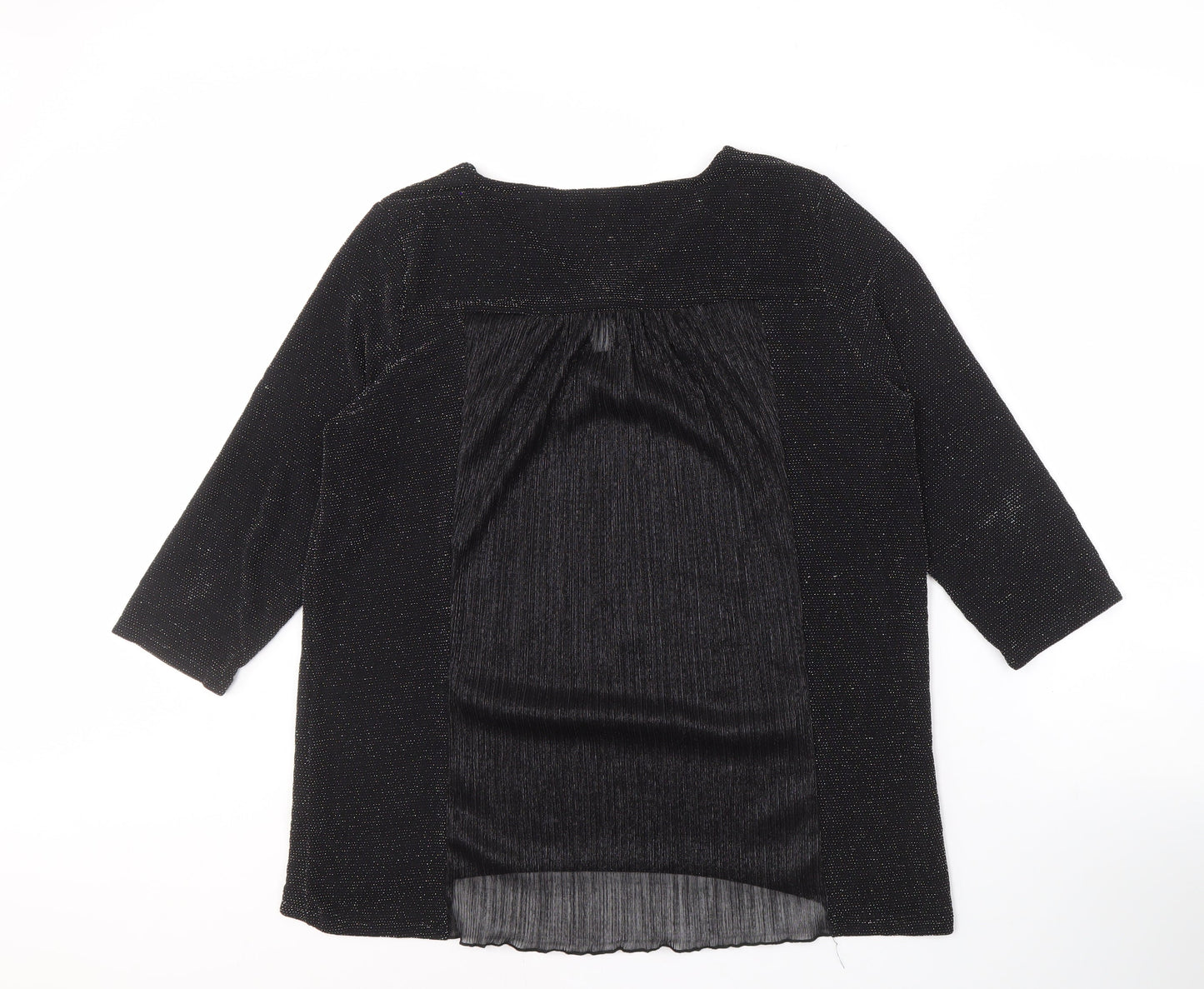 Klass Women's Black 3/4 Sleeve Blouse, Size 12