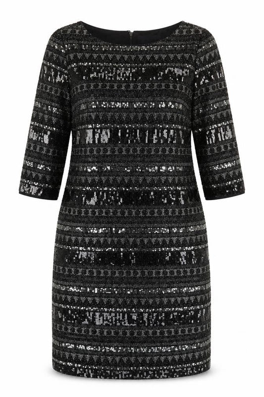 Marks & Spencer Women’s Black Sequin Sheath Dress Size 12