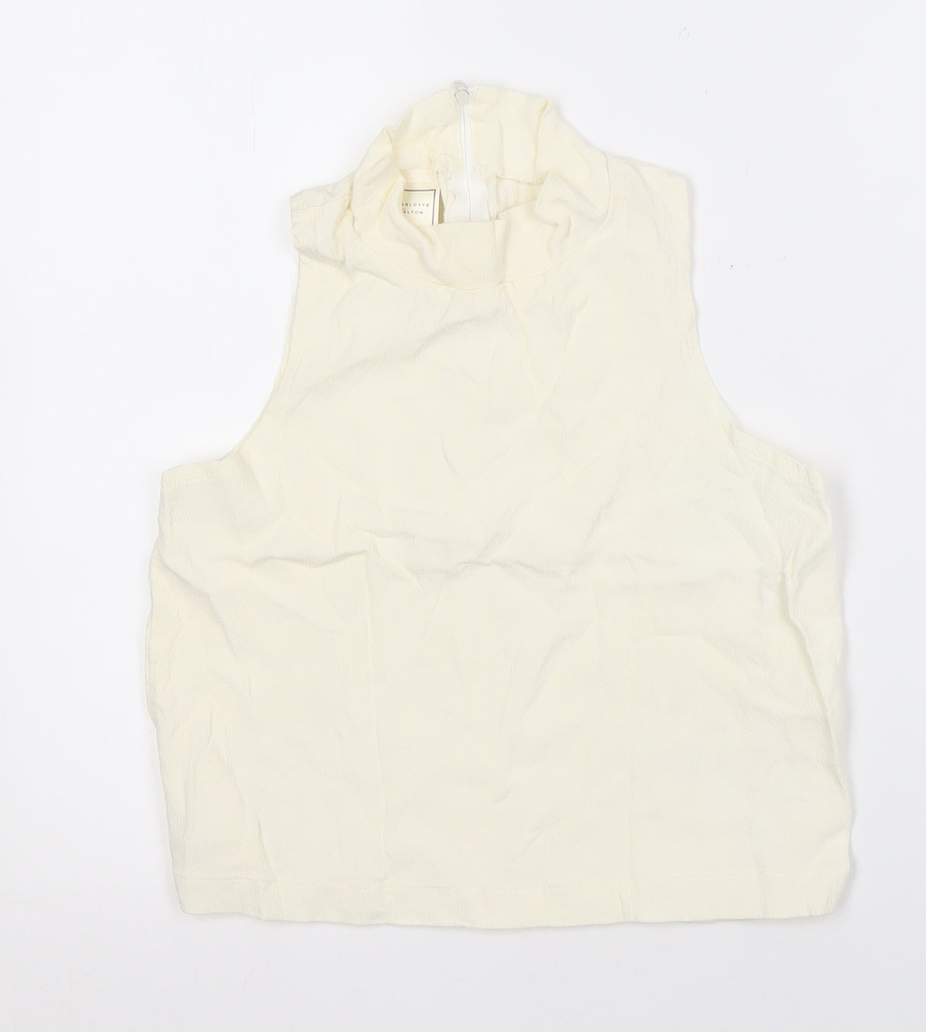 Charlotte Halton Women's Ivory Sleeveless Tank Size 14