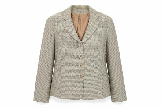Alex & Co. Women's Beige Blazer, Size 14, Striped