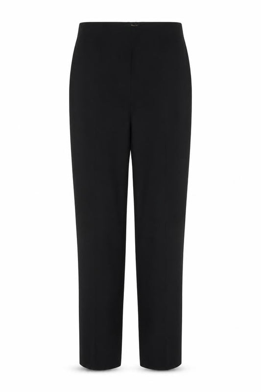 Massimo Dutti Women's Black Straight Trousers Size 12