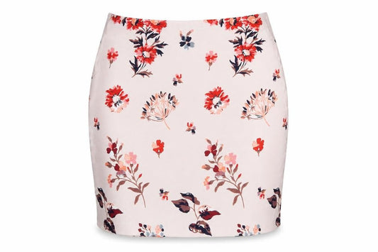 H&M Women's Multicoloured Floral Pencil Skirt Size 6