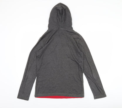 Grin Womens & Bear Grey Pullover Hoodie S