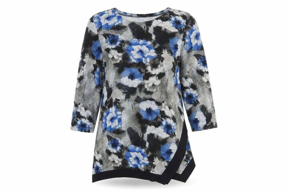 Izabel London Women's Blue Floral Top Size 8