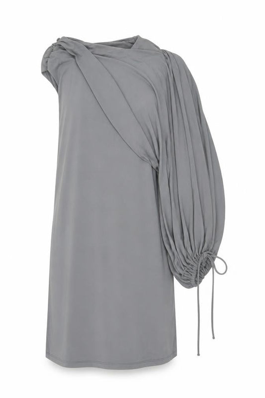 Zara Grey Balloon Sleeve Dress S