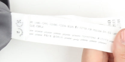 Close-up detail of Zara Grey Balloon Sleeve Dress S