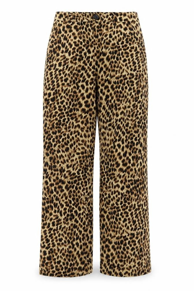 Zara Women's XS Multicoloured Animal Print Trousers