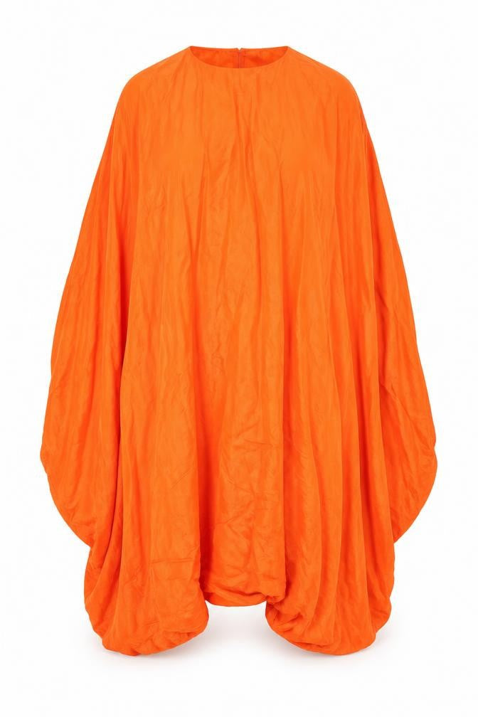 Zara Women's Orange XS Solid Viscose Top