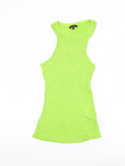 Additional front view of Massimo Dutti Women's Green XS Tank Top