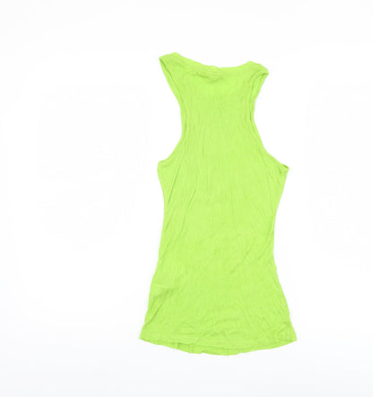 Back view of Massimo Dutti Women's Green XS Tank Top