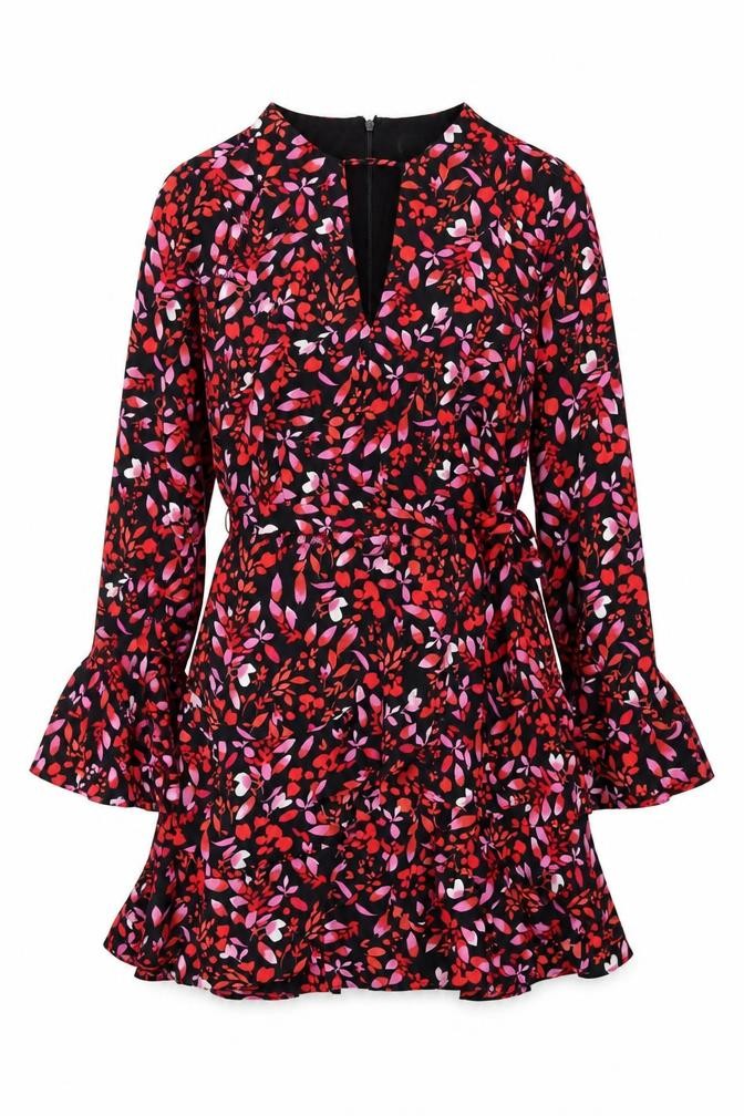 Michelle Keegan Women's Multicoloured Floral Dress Size 12