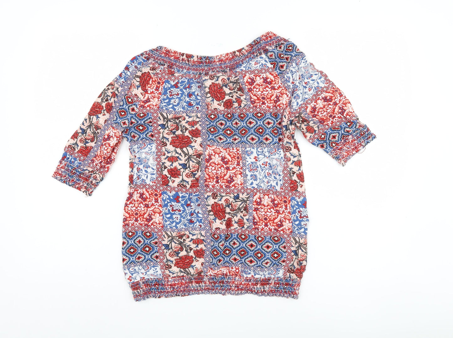 Max Women's Multicoloured Floral Top Size 10