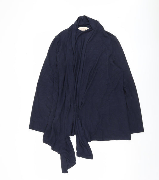 Mauvette Women's Blue Open Front Cardigan Size 14 - Stylish & Cosy