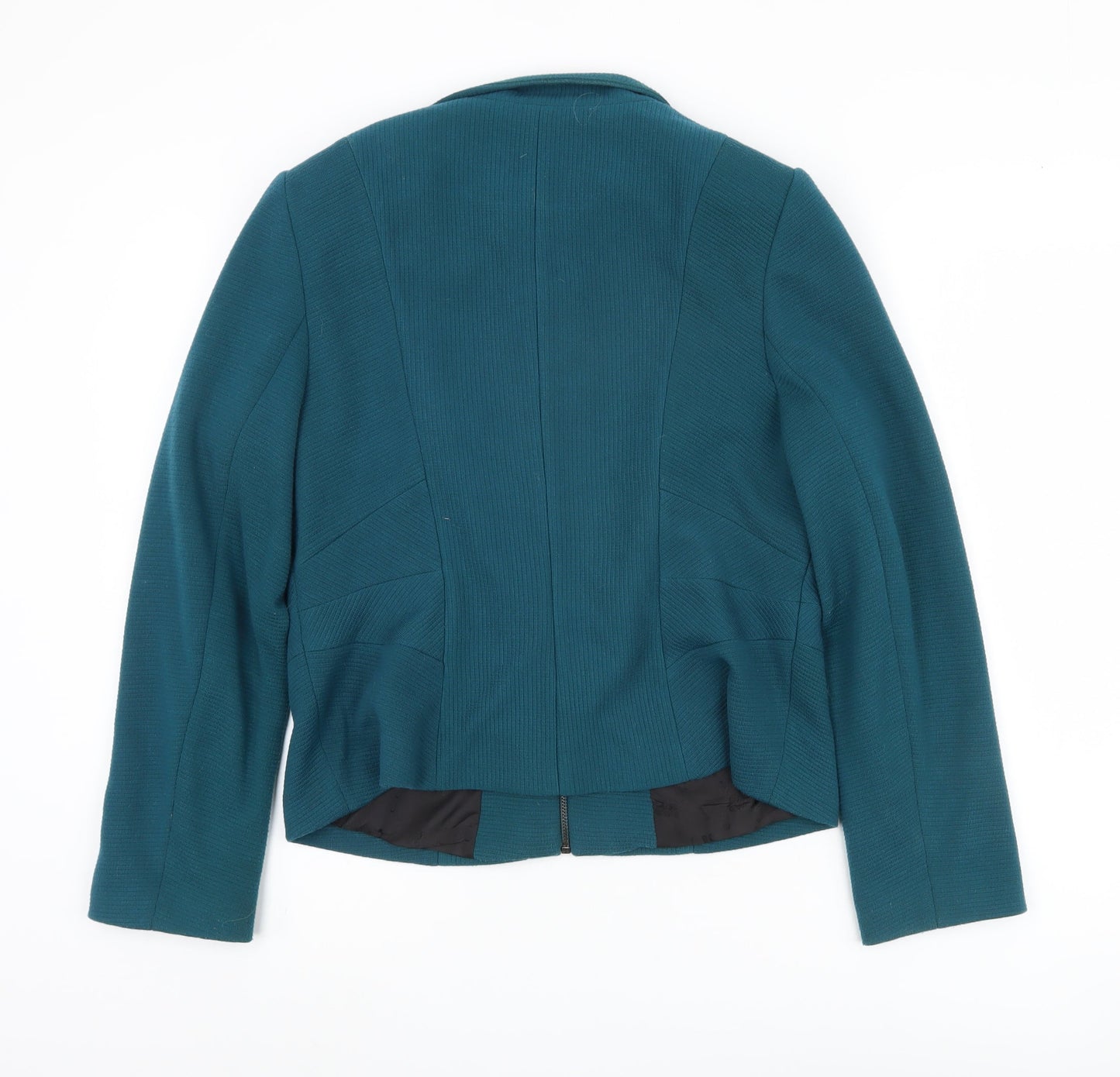 Marks and Spencer Women's Green Zip Jacket Size 14