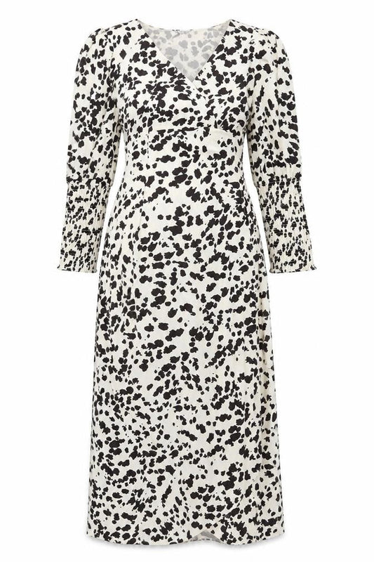 Glamorous Women's Animal Print Midi Wrap Dress