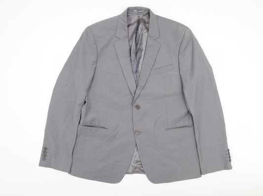 Andrews Men's Grey Regular Fit Blazer 44