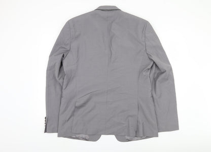 Andrews Men's Grey Regular Fit Blazer 44