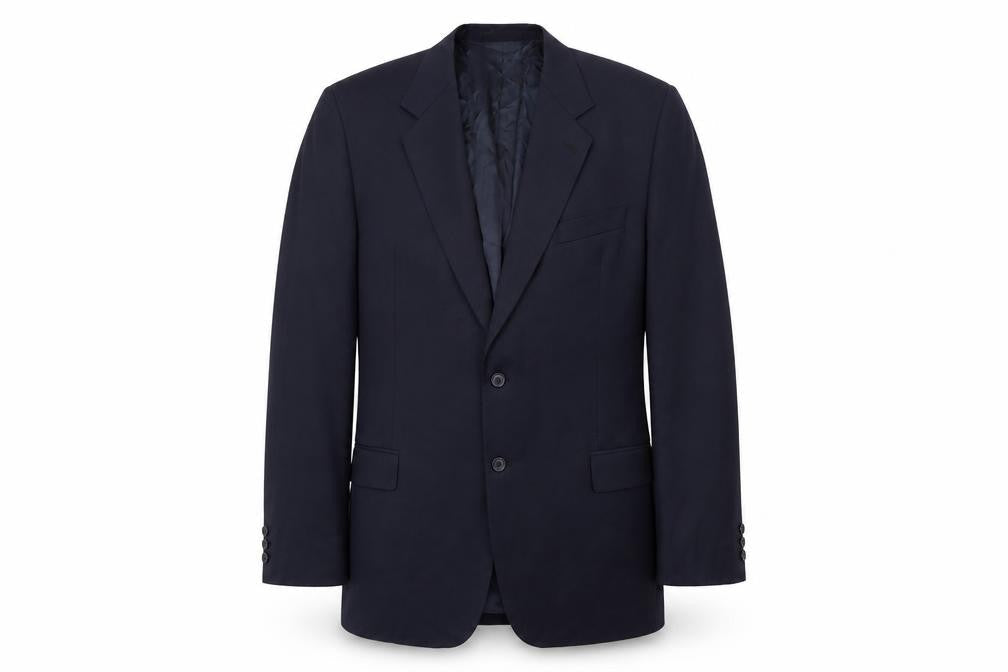 Marks & Spencer Men's Blue Wool Blazer Jacket