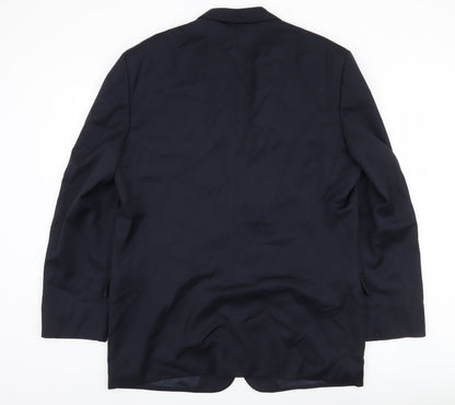 Marks & Spencer Men's Blue Wool Blazer Jacket