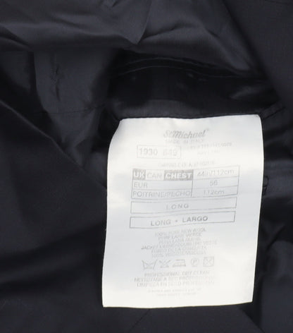 Marks & Spencer Men's Blue Wool Blazer Jacket
