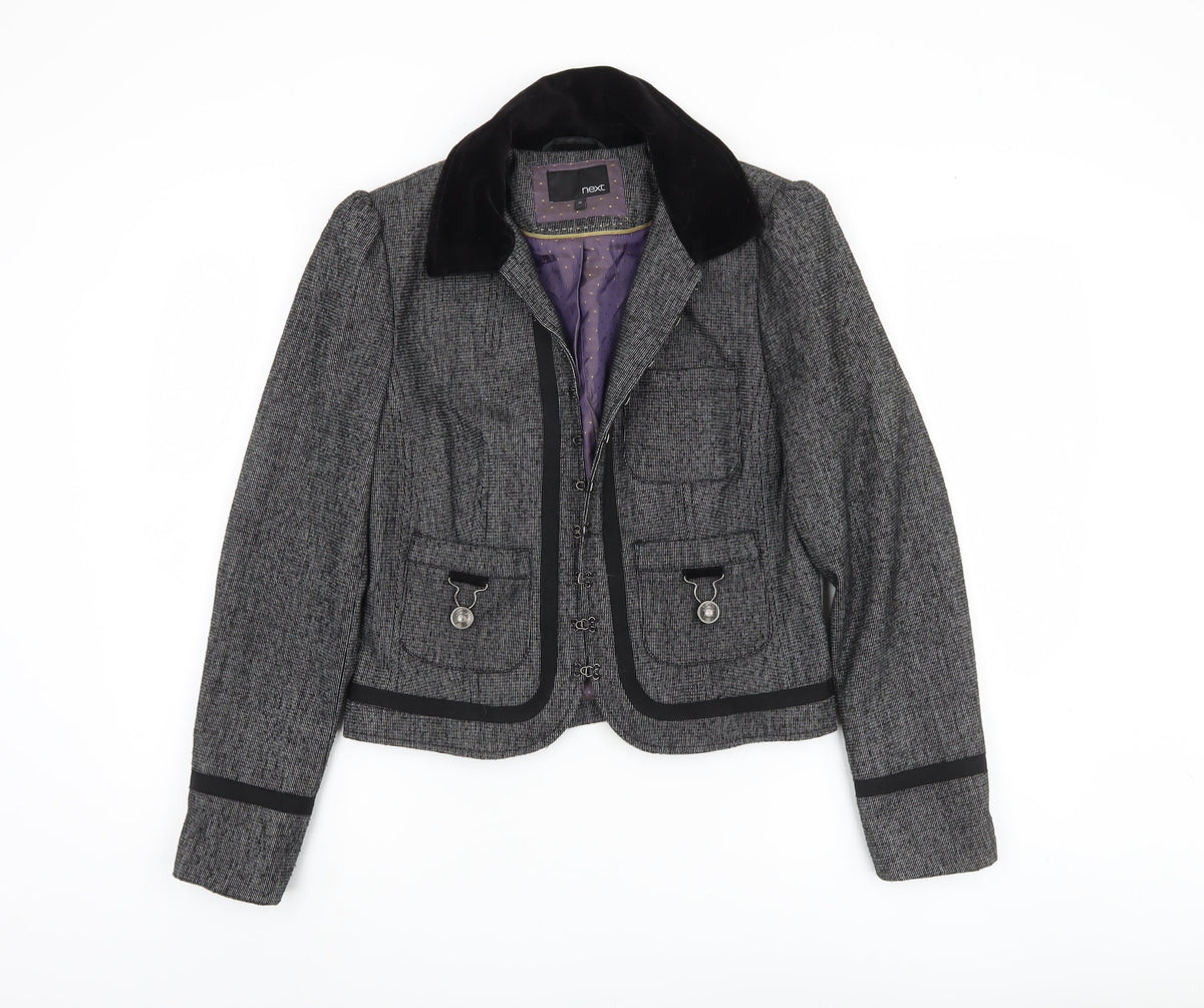 Next Women's Grey Military Jacket Size 12