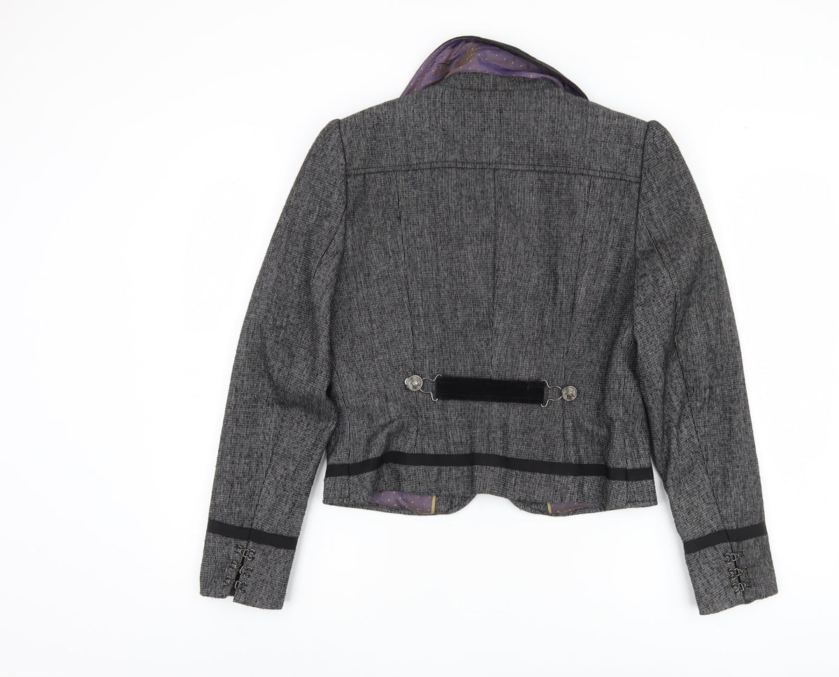Next Women's Grey Military Jacket Size 12