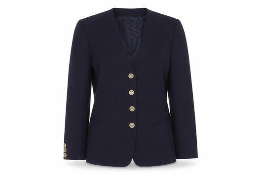 Bianca Women's Black Blazer, Size 12, Five-Button Classic Fit