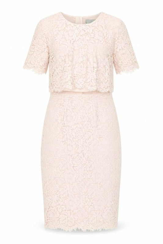 ASOS Women's Pink Lace Sheath Dress Size 12