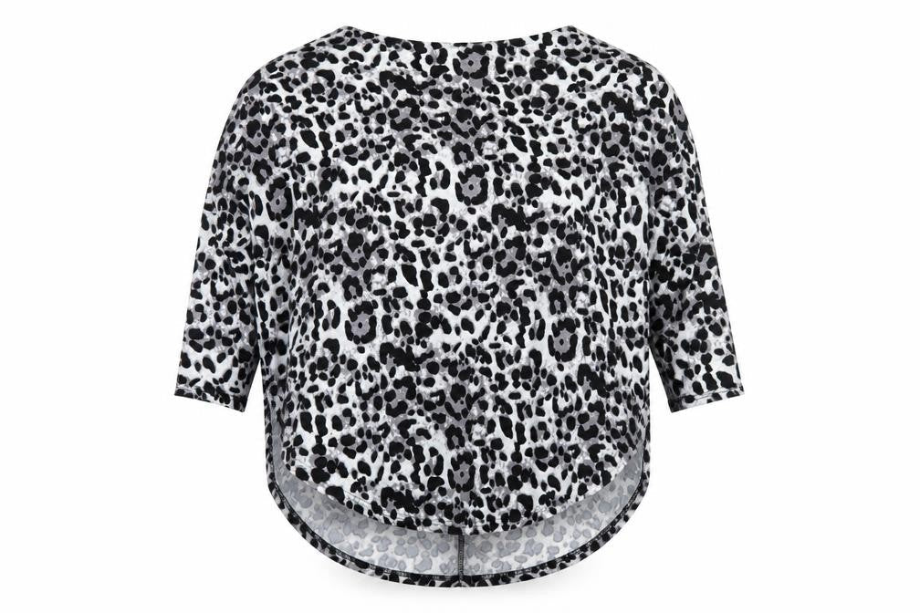 Stella Morgan Women's Grey Animal Print Blouse Size 10