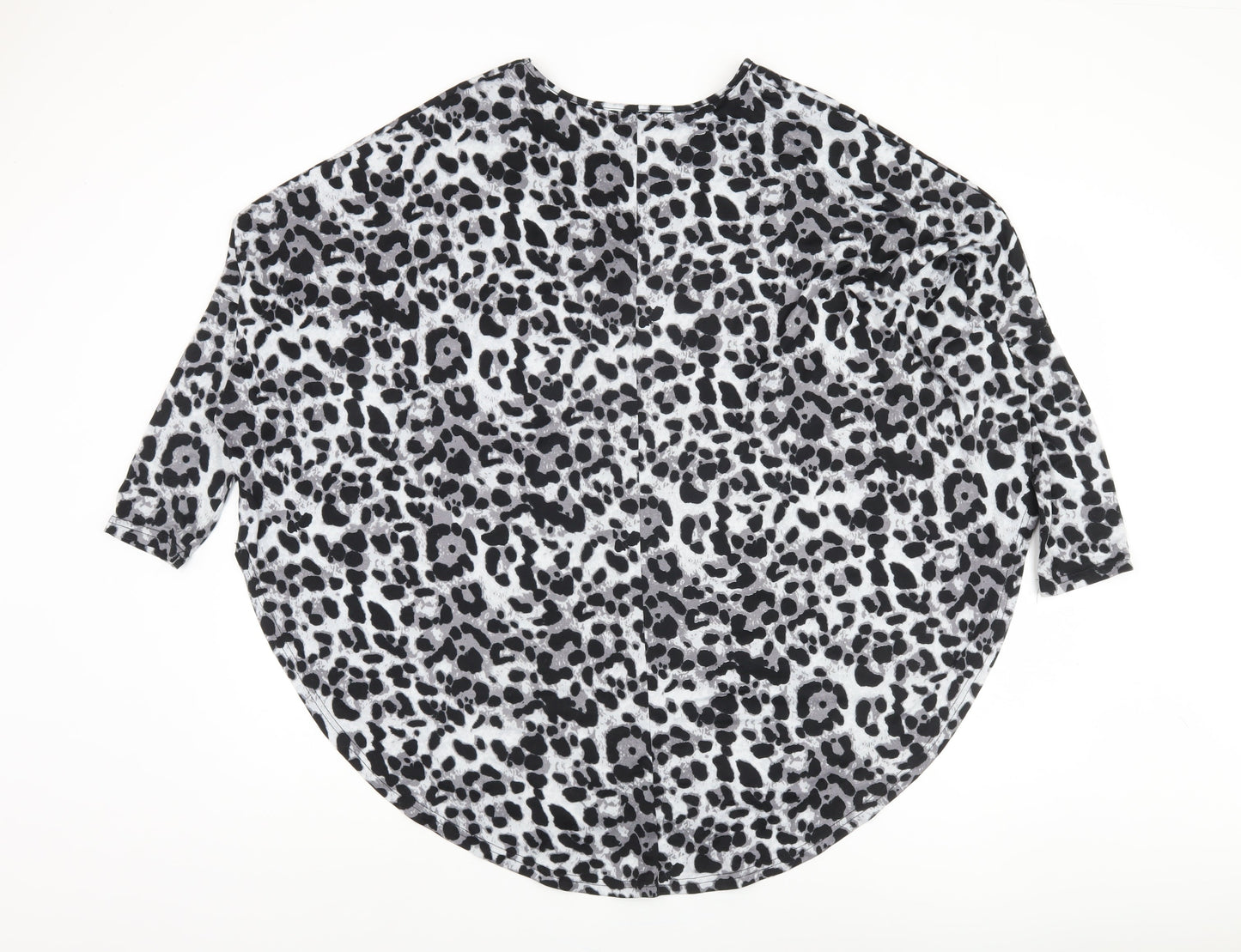 Stella Morgan Women's Grey Animal Print Blouse Size 10