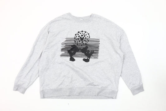 Disney Unisex Grey XL Pullover Sweatshirt