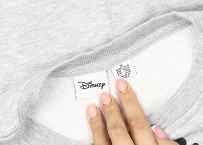 Preloved Disney Unisex Grey XL Pullover Sweatshirt - Detail