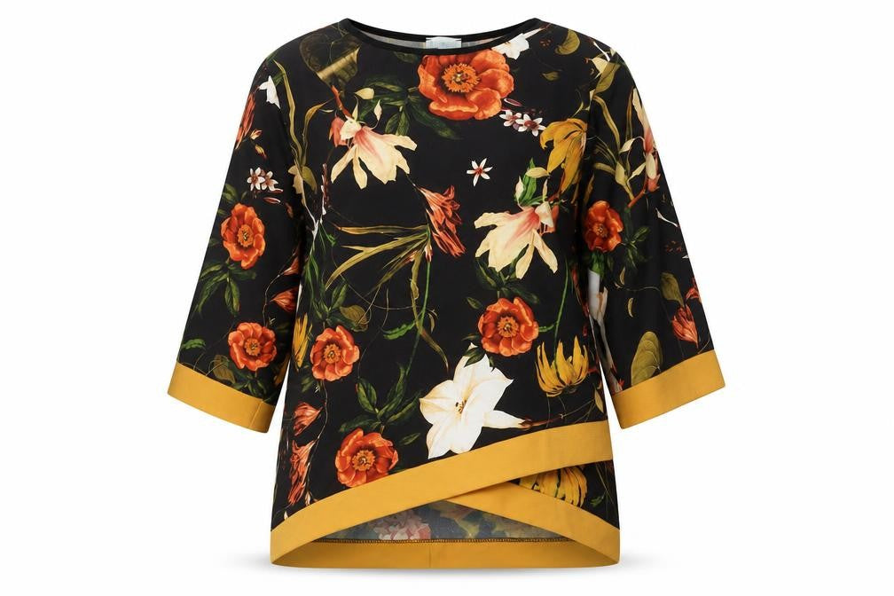 Blue Vanilla Women's Floral Blouse, Multicoloured, M